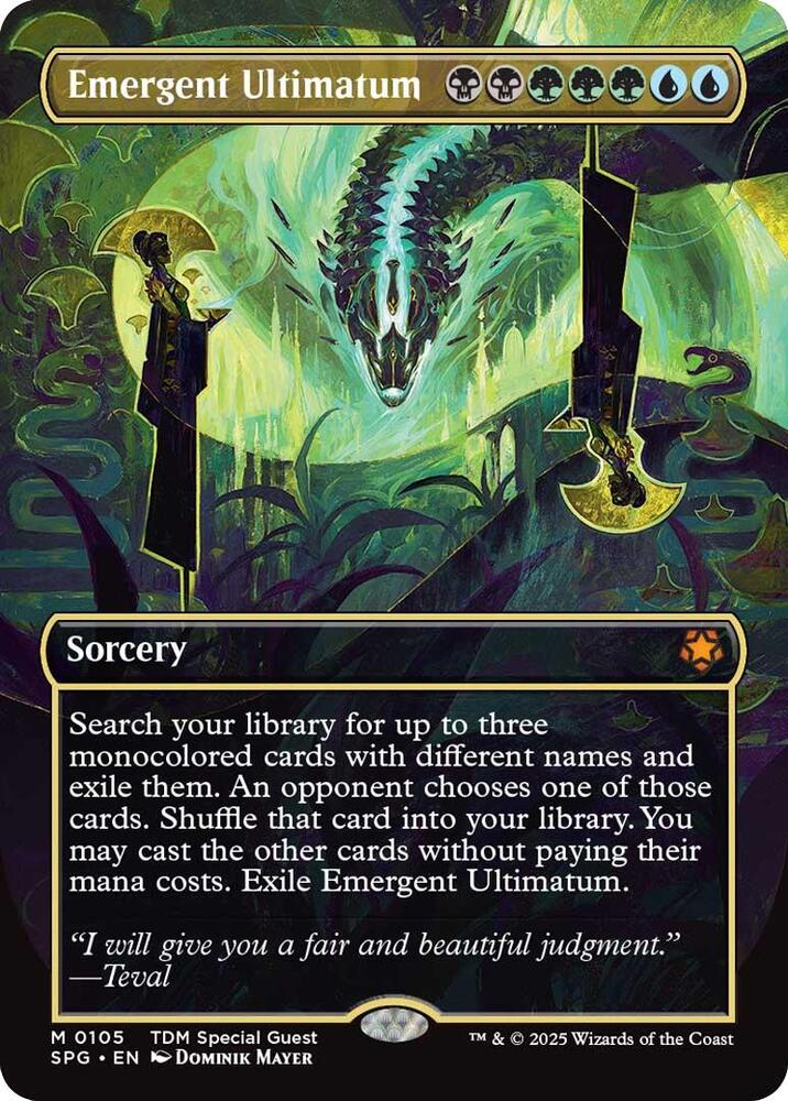 Emergent Ultimatum (Borderless) 105 Mythic Special Guests NM/M