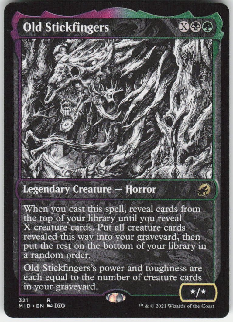 Old Stickfingers (Showcase) R Innistrad: Midnight Hunt 321 NM