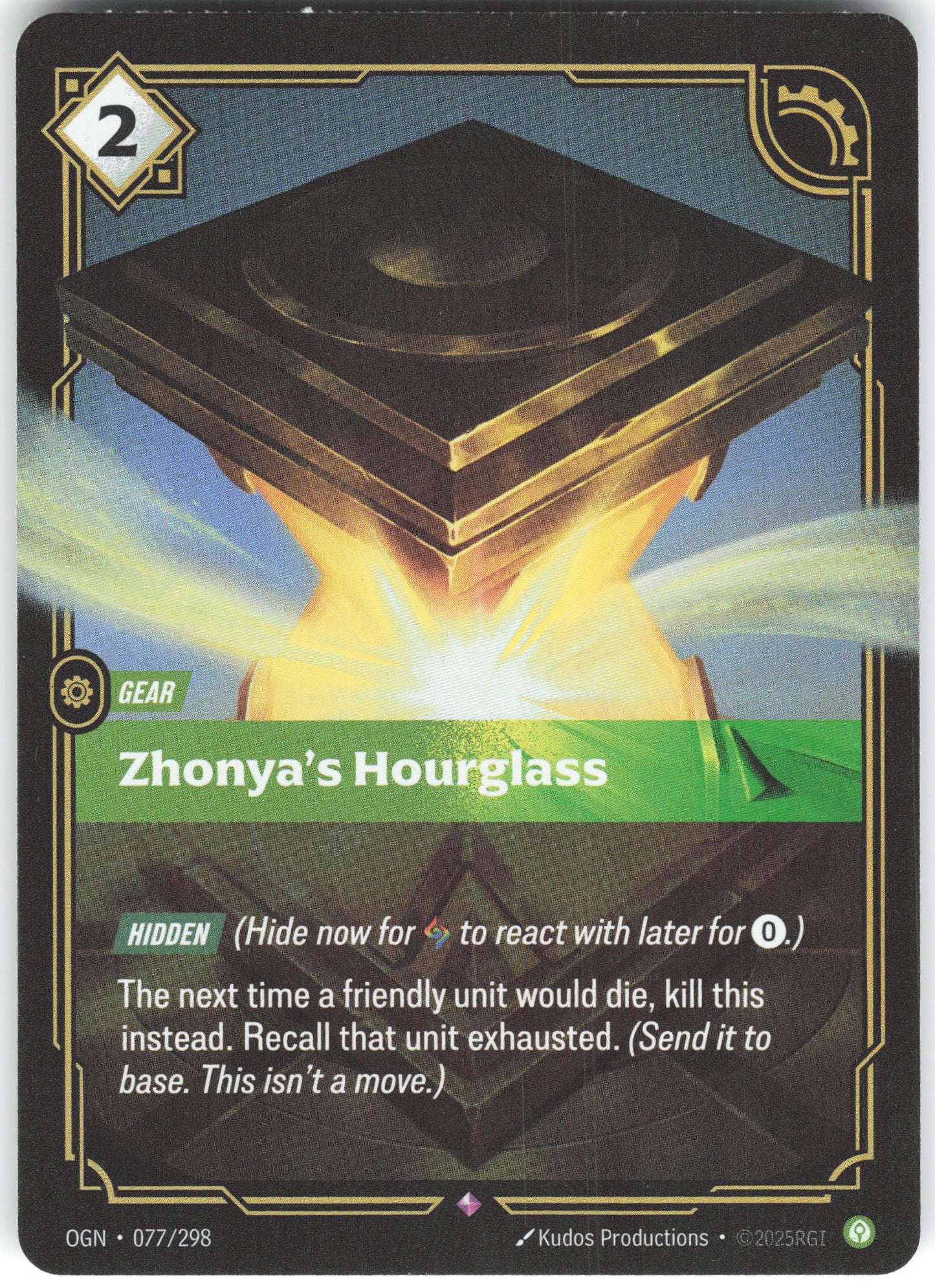 Zhonya's Hourglass Rare Origins 077/298 NM