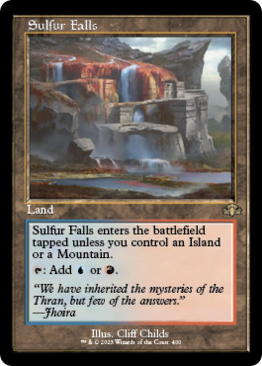 Sulfur Falls (Retro Frame) 400 Foil Rare Dominaria Remastered NM/M