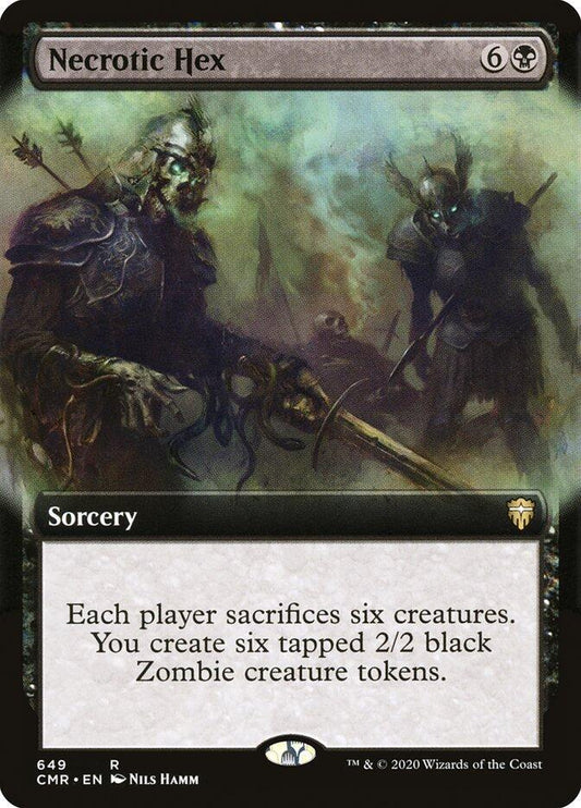 Necrotic Hex (Extended Art) 649 Rare Commander Legends NM/M