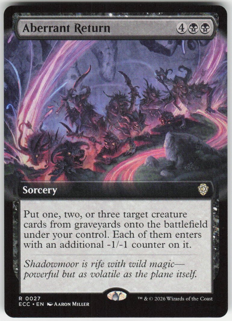 Aberrant Return (Extended Art) R Commander: Lorwyn Eclipsed 27 NM