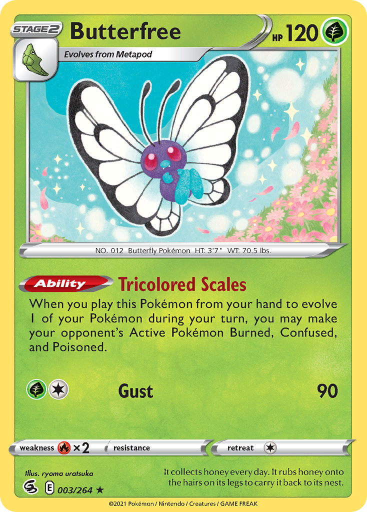 Butterfree 003/264 Rare Fusion Strike Holo NM/LP