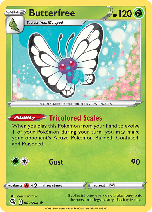 Butterfree 003/264 Rare Fusion Strike Holo NM/LP