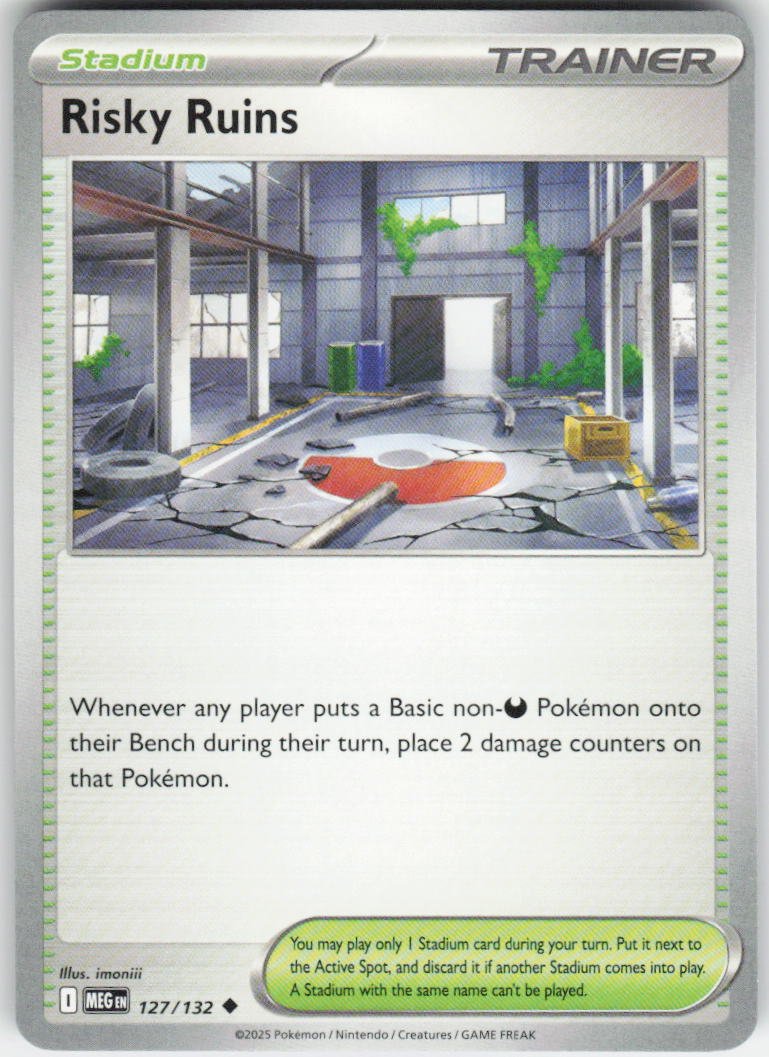 Risky Ruins Uncommon ME01: Mega Evolution 127/132 NM