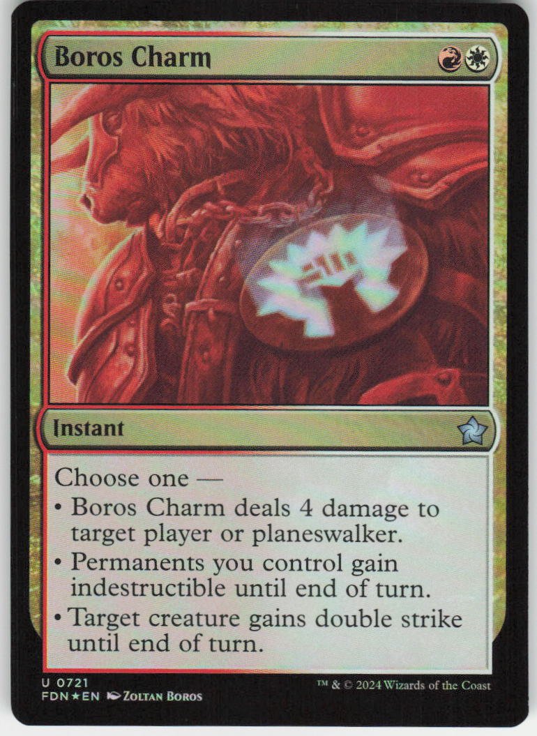 Boros Charm (Foil) U Foundations 721 NM