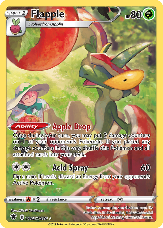 Flapple TG02/TG30 Trainer Gallery Rare Astral Radiance Trainer Gallery Holo NM/M