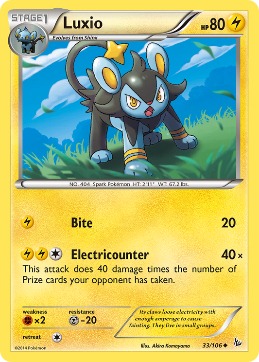 Luxio 33/106 Uncommon Flashfire NM/LP