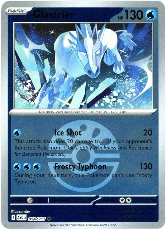 Glastrier (Friend Ball) 054/217 Uncommon Reverse Holo Ascended Heroes NM/M