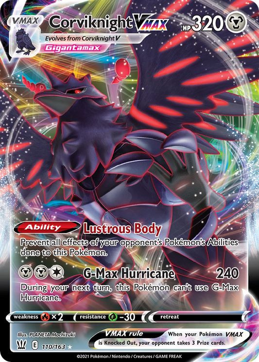 Corviknight VMAX 110/163 VMAX Rare Battle Styles Holo NM/M