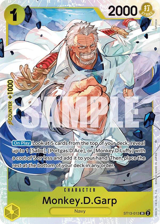 Monkey.D.Garp ST13-013 Super Rare Ultra Deck: The Three Brothers NM/M