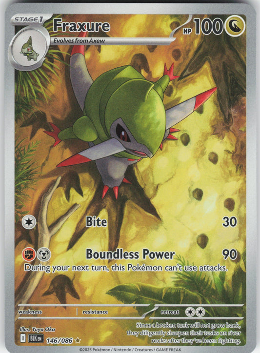 Fraxure - Illustration Rare SV: Black Bolt 146/086 NM
