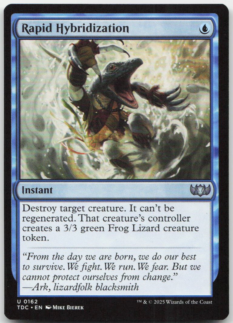 Rapid Hybridization U Commander: Tarkir: Dragonstorm 162 NM