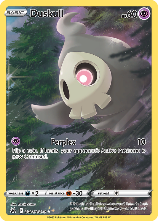 Duskull GG28/GG70 Trainer Gallery Rare Crown Zenith Galarian Gallery Holo NM/M