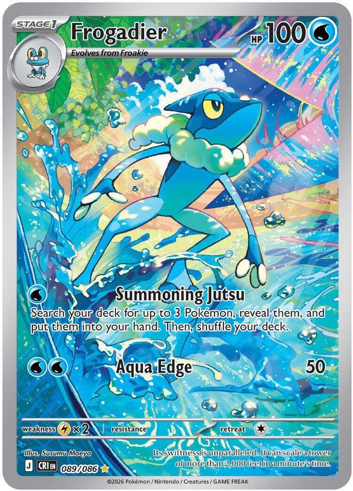 Frogadier 089/086 Illustration Rare Chaos Rising Holo NM/M