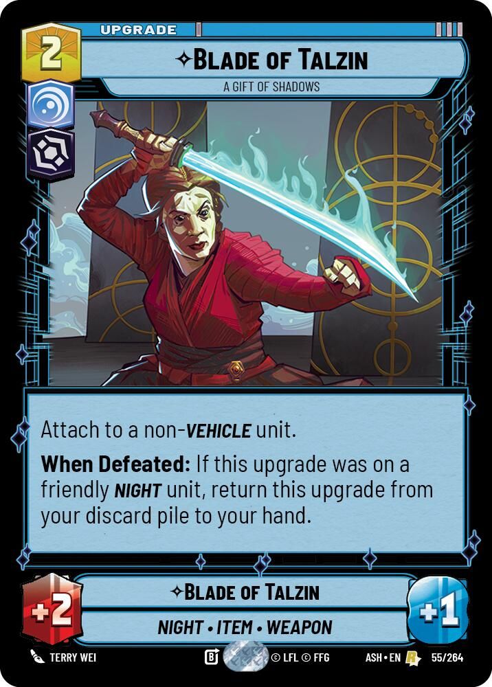 Blade of Talzin - A Gift of Shadows 55/264 Rare Ashes of the Empire NM/M