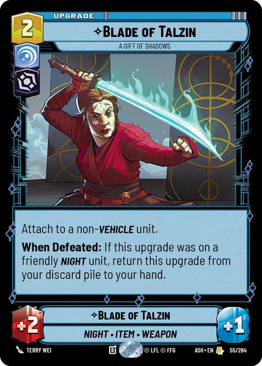 Blade of Talzin - A Gift of Shadows 55/264 Rare Ashes of the Empire NM/M