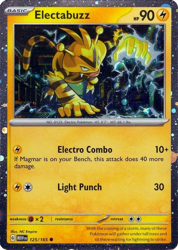 Electabuzz (Cosmos Holo) 125/165 Promo Miscellaneous Cards & Products NM/M
