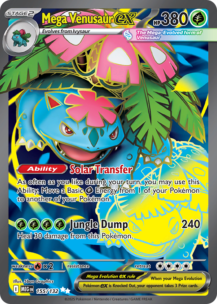 Mega Venusaur ex 155/132 Ultra Rare Mega Evolution NM/M