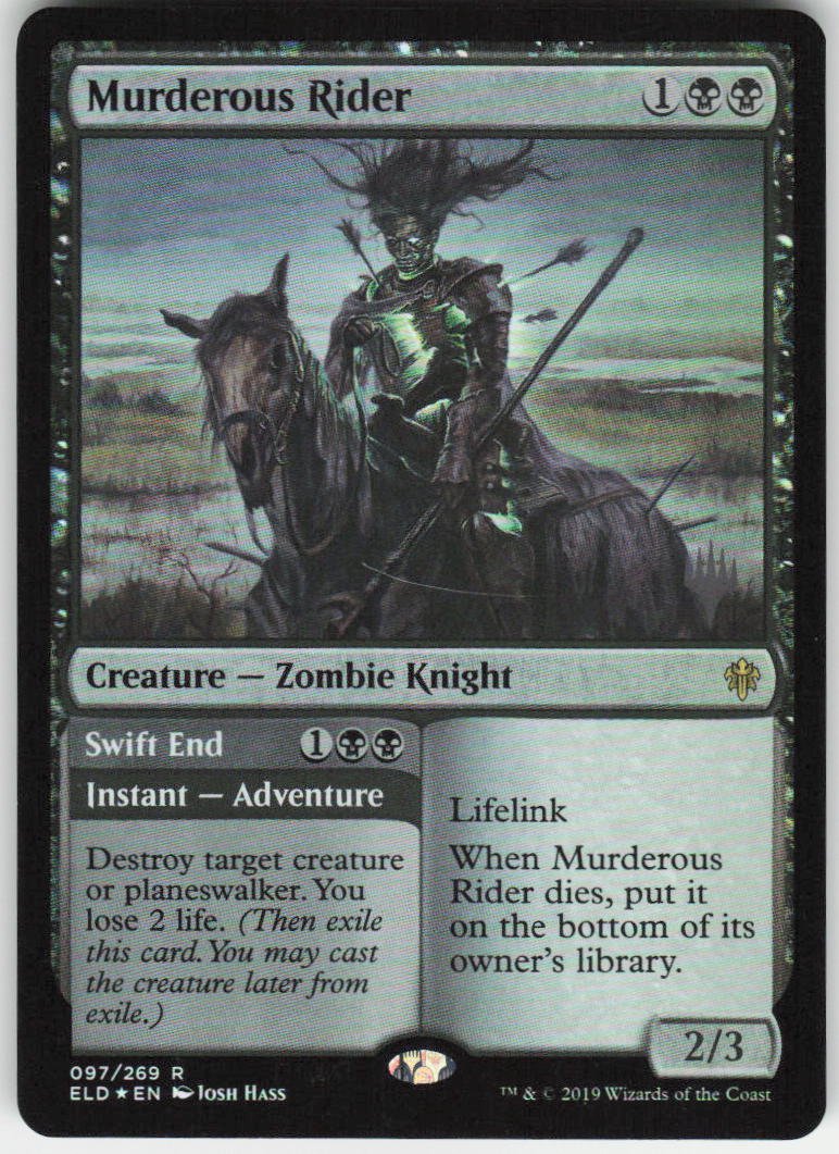 Murderous Rider R Promo Pack: Throne of Eldraine 97 NM