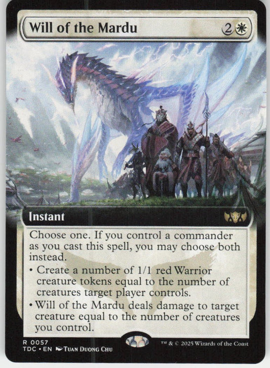 Will of the Mardu (Extended Art) R Commander: Tarkir: Dragonstorm 57 NM