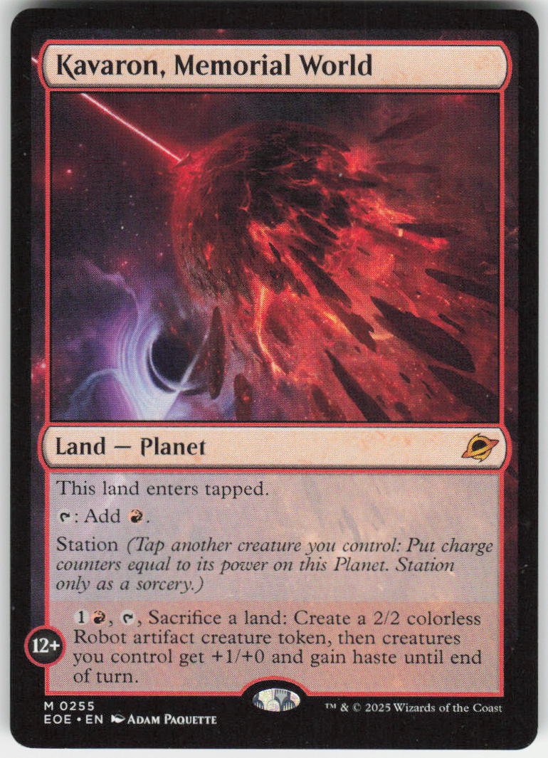 Kavaron, Memorial World M Edge of Eternities 255 NM