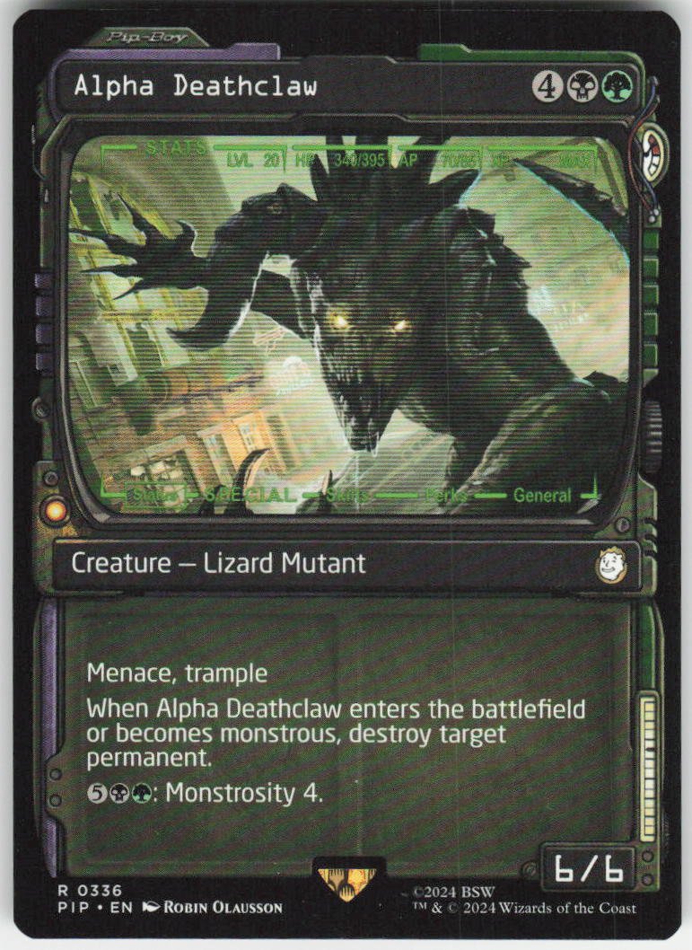 Alpha Deathclaw (Showcase) R Universes Beyond: Fallout 336 NM
