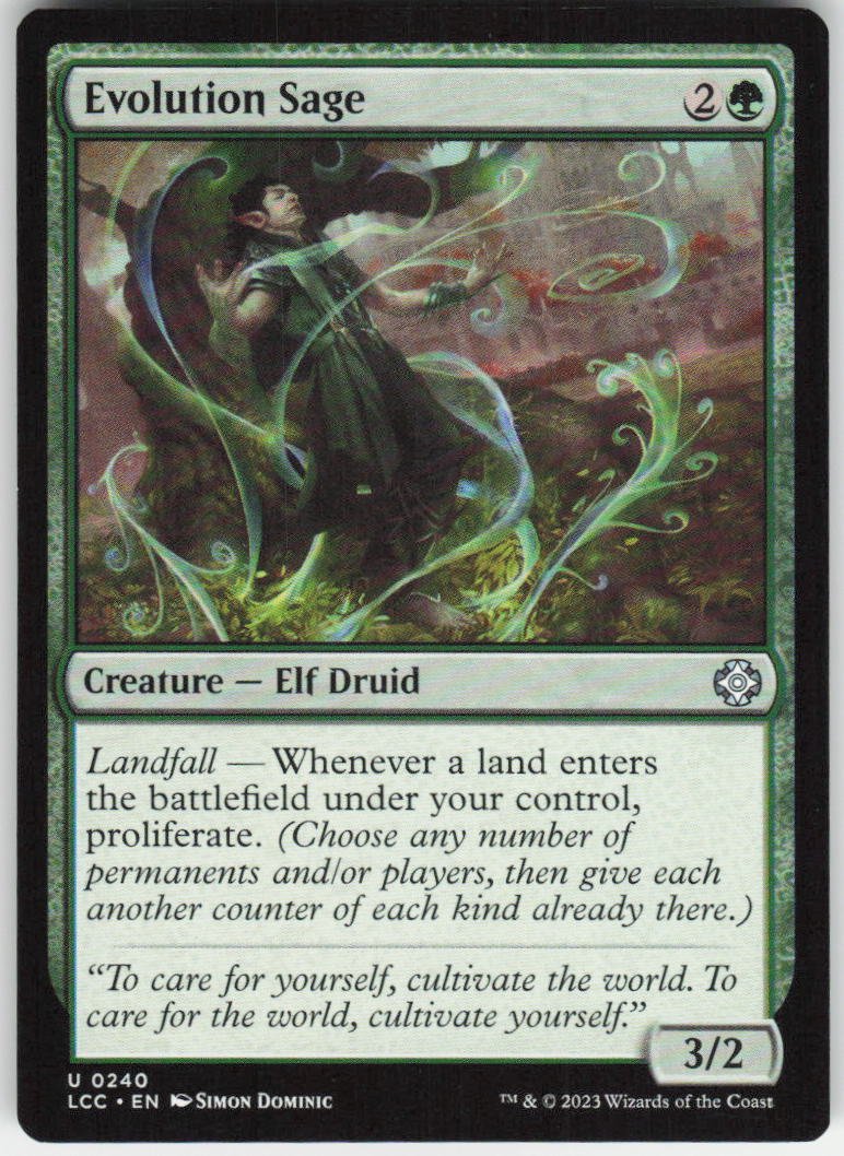 Evolution Sage U Commander: The Lost Caverns of Ixalan 240 NM