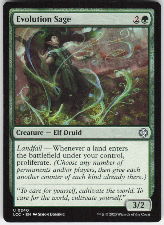 Evolution Sage U Commander: The Lost Caverns of Ixalan 240 NM