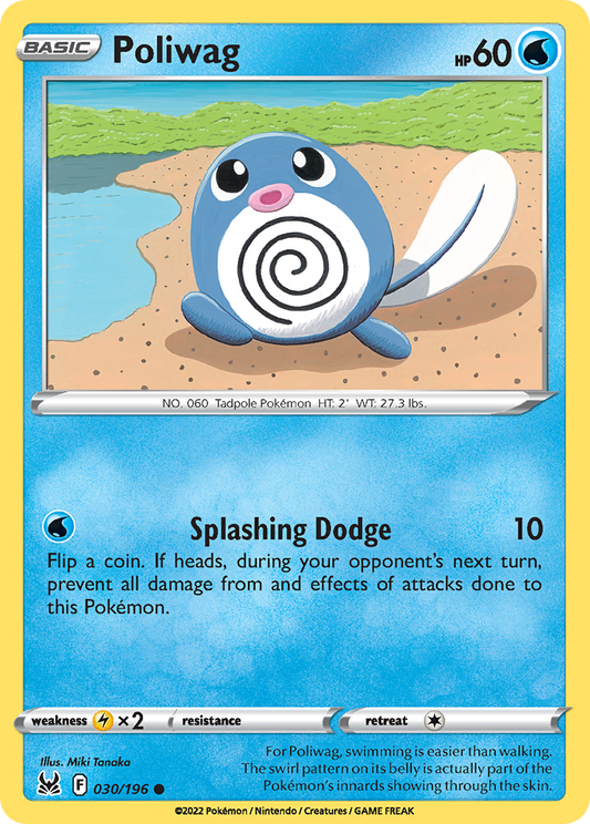 Poliwag 030/196 Common Lost Origin NM/LP