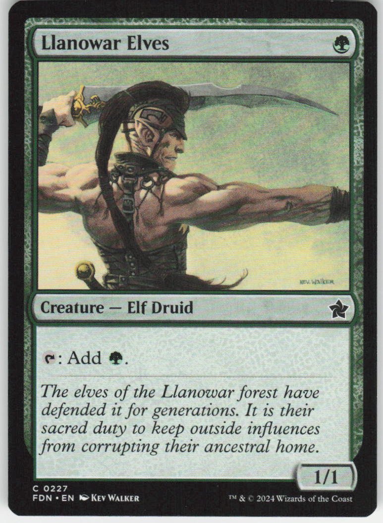 Llanowar Elves C Foundations 227 NM