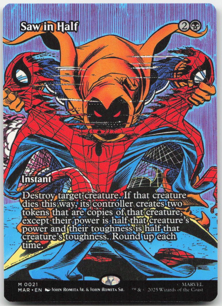 Saw in Half (Borderless) M Marvel Eternal-Legal 21 NM