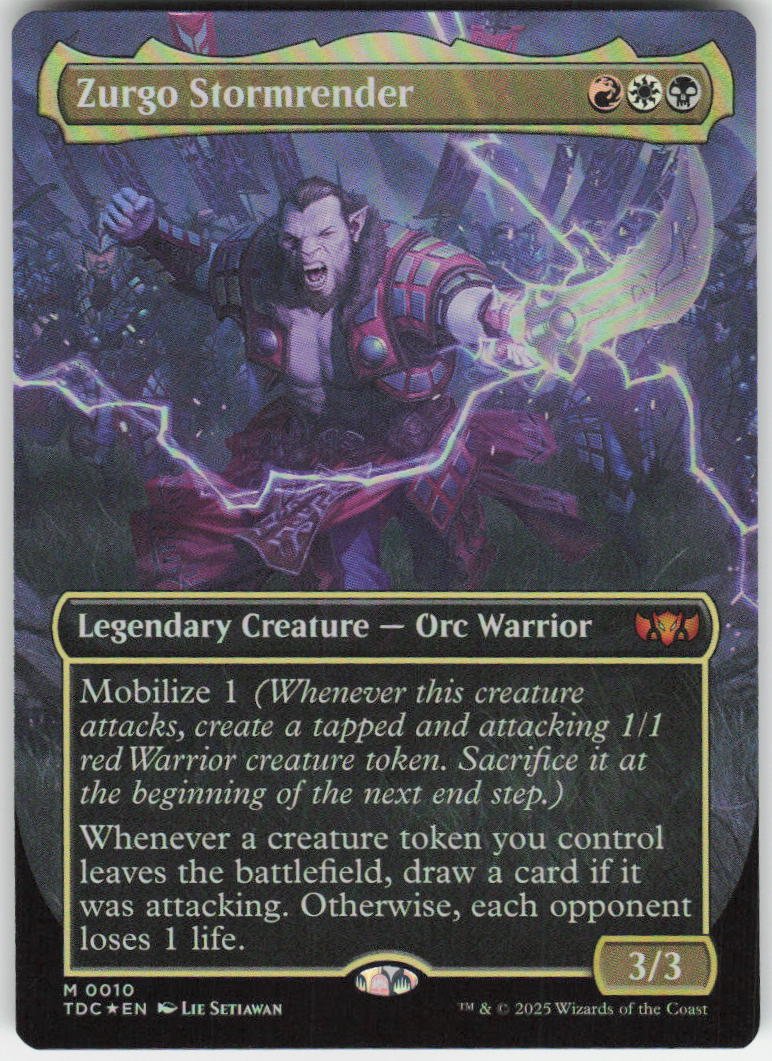 Zurgo Stormrender (Borderless Foil) M Commander: Tarkir: Dragonstorm 10 NM