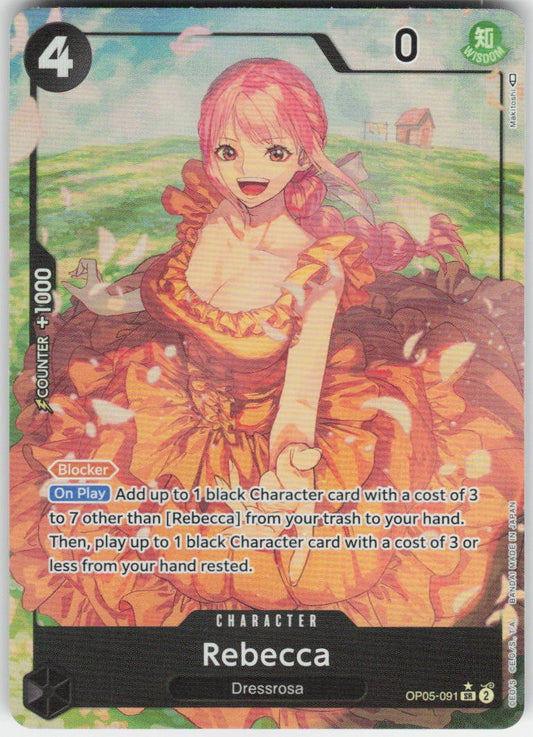 Rebecca (Alternate Art) SR Awakening of the New Era OP05-091 NM