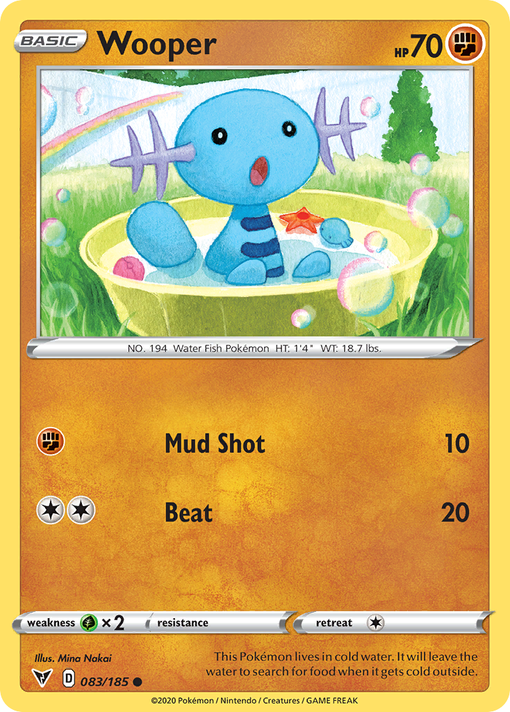 Wooper 083/185 Common Vivid Voltage NM/LP