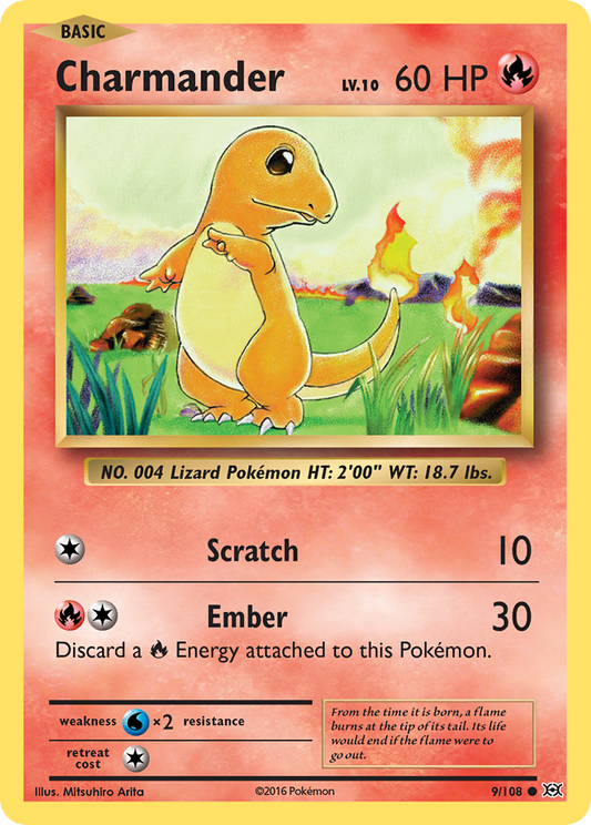 Charmander 9/108 Common Evolutions NM/M