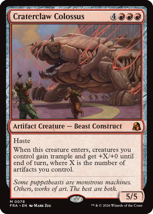 Craterclaw Colossus 78 Mythic Reality Fracture NM/M