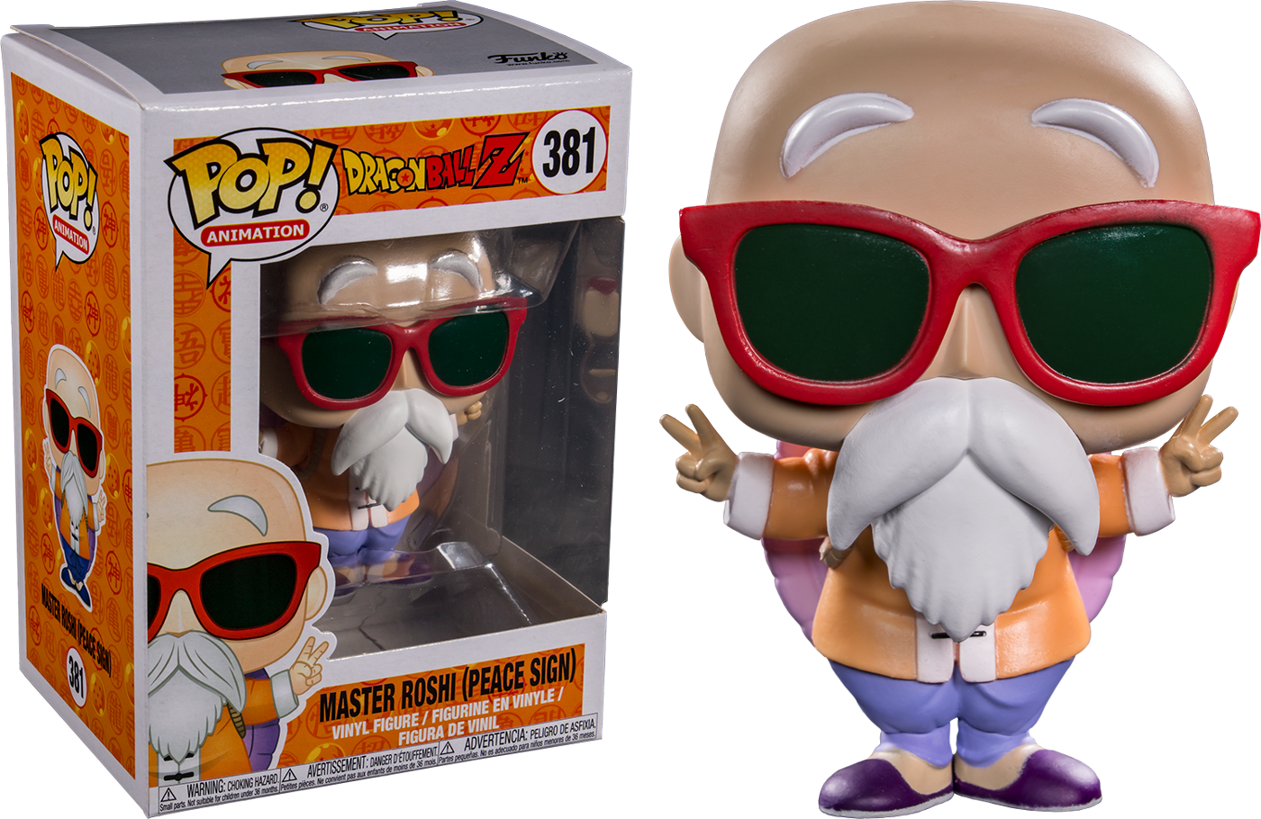 Master Roshi (Peace Sign) Dragon Ball Z Pop! Vinyl Figure