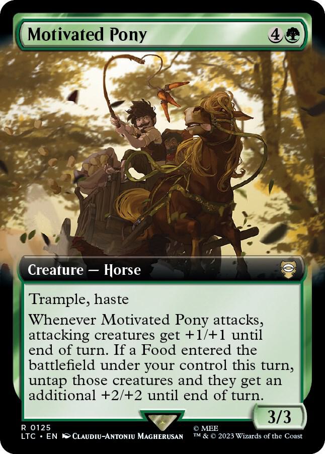 Motivated Pony (Extended Art) 125 Commander: The Lord of the Rings: Tales of Middle-earth NM/M