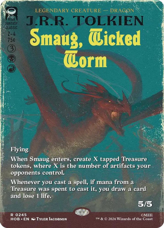 Smaug, Wicked Worm (Borderless) 245 Rare The Hobbit NM/M