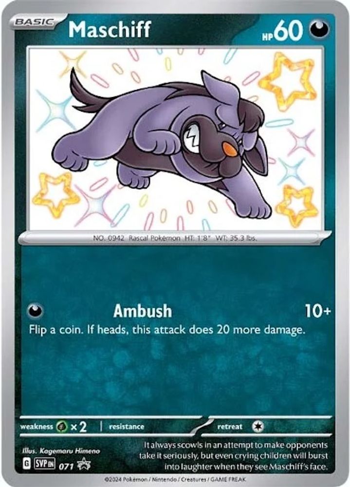 Maschiff 071 Promo Scarlet & Violet Promo Holo NM/M