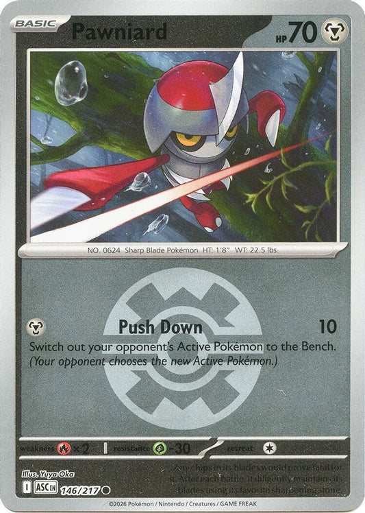 Pawniard (Quick Ball) 146/217 Common Reverse Holo Ascended Heroes NM/M