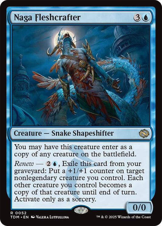 Naga Fleshcrafter 52 Foil Rare Tarkir: Dragonstorm NM/M