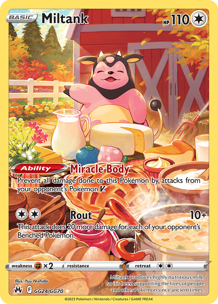 Miltank GG24/GG70 Trainer Gallery Rare Crown Zenith Galarian Gallery Holo NM/M