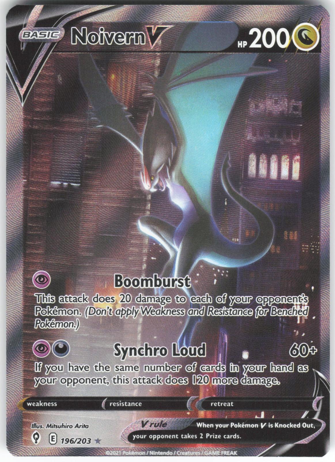 Noivern V (oc) 196/203 Ultra Rare Evolving Skies NM/M