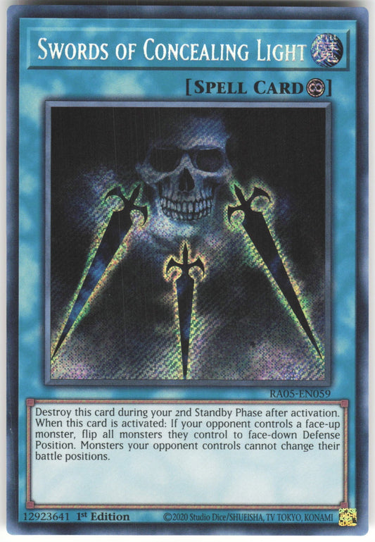 Swords of Concealing Light (Secret Rare) Secret Rare Rarity Collection 5 RA05-EN059 NM