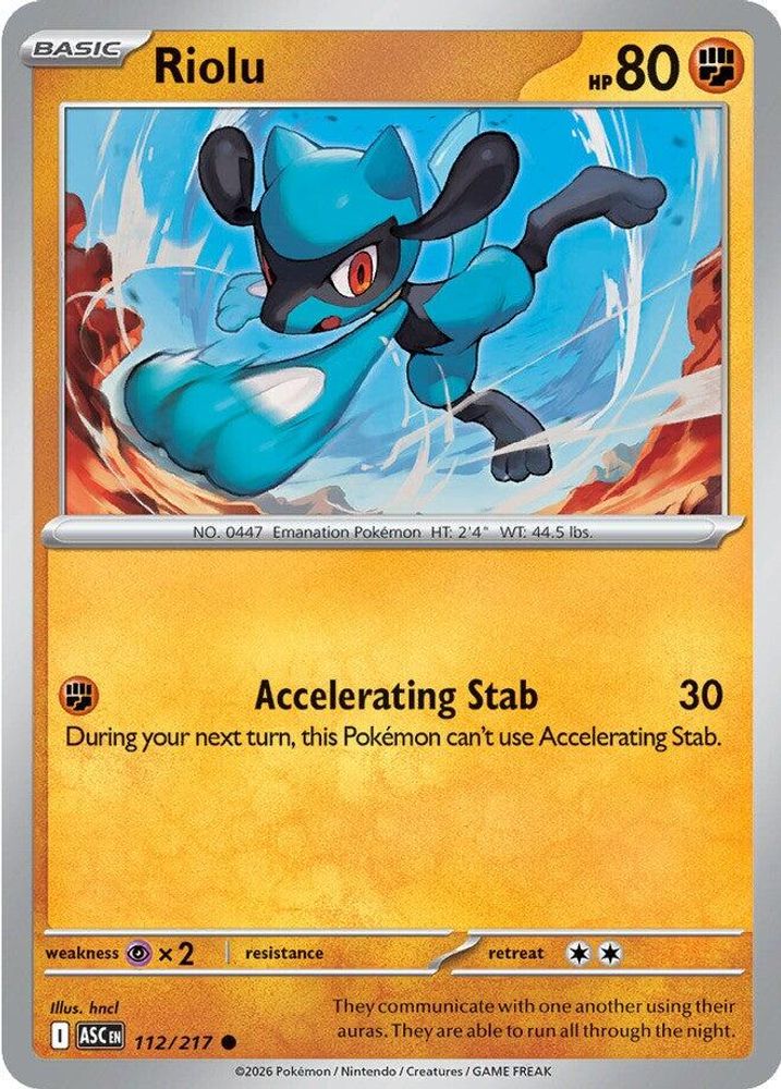 Riolu 112/217 Common Ascended Heroes NM/M