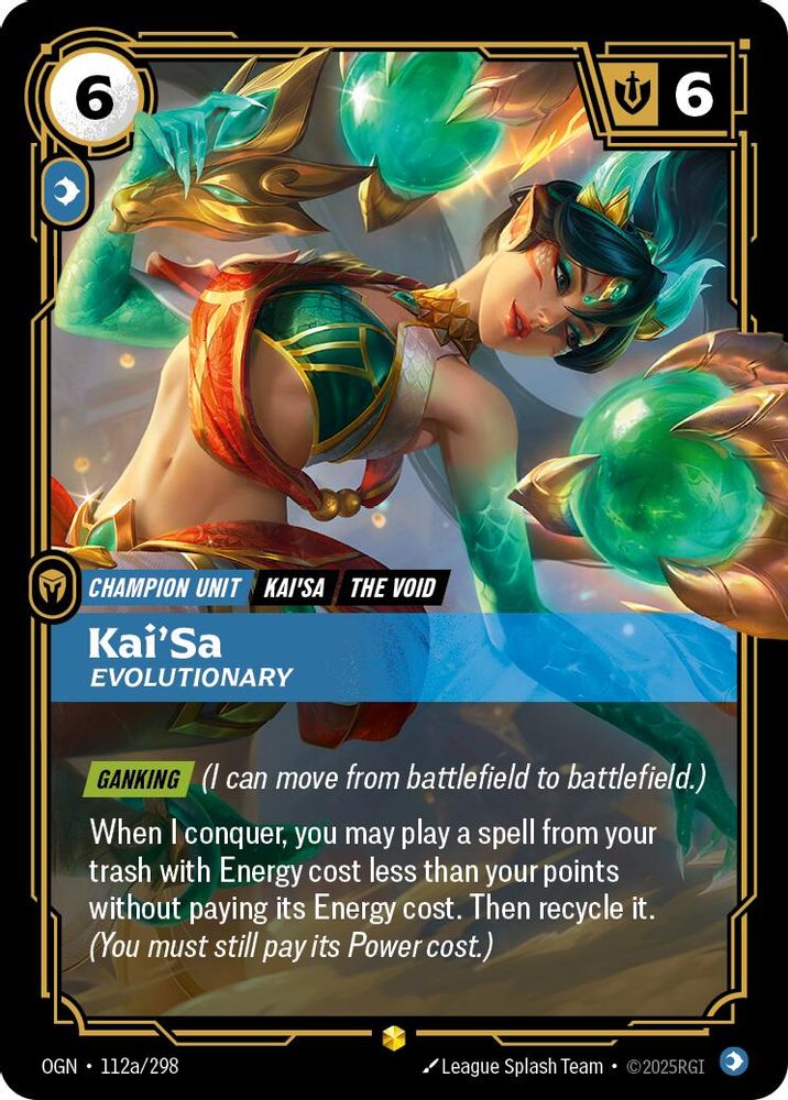 Kai'Sa - Evolutionary (Alternate Art) 112A/298 Showcase Origins NM/M