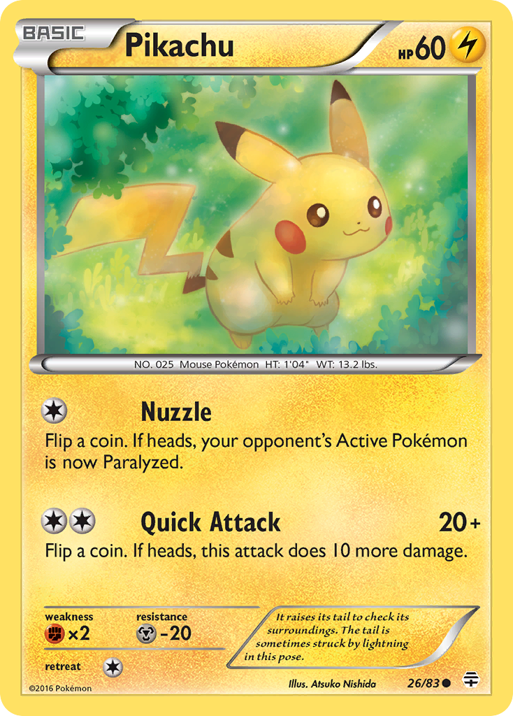 Pikachu 26/83 Common Generations NM/M