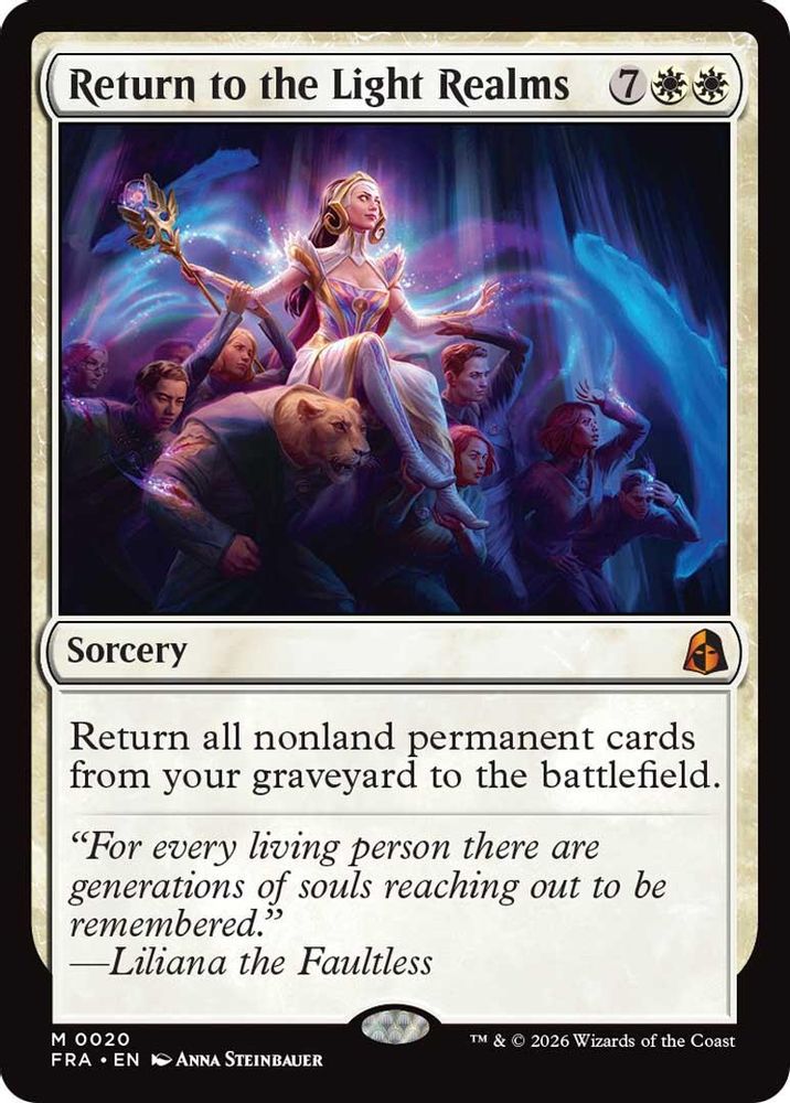 Return to the Light Realms 20 Mythic Reality Fracture NM/M